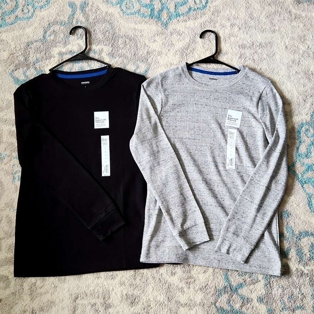 LOT 2 SANOMA Boys Thermal Longsleeve size Large tops